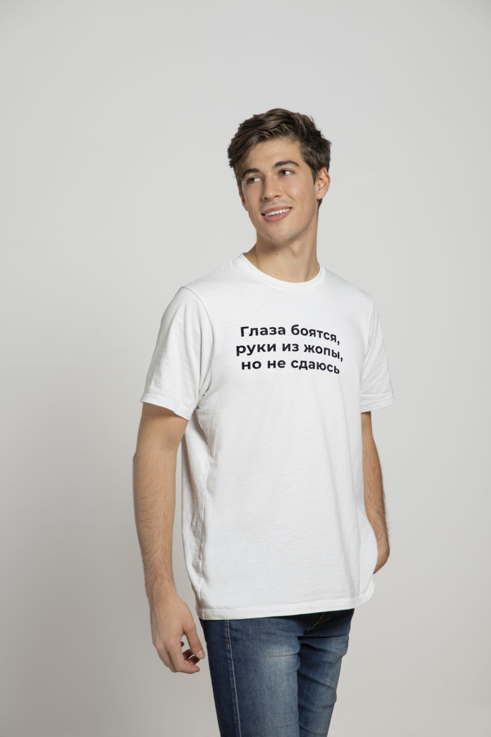 optimistic мужская футболка с принтом